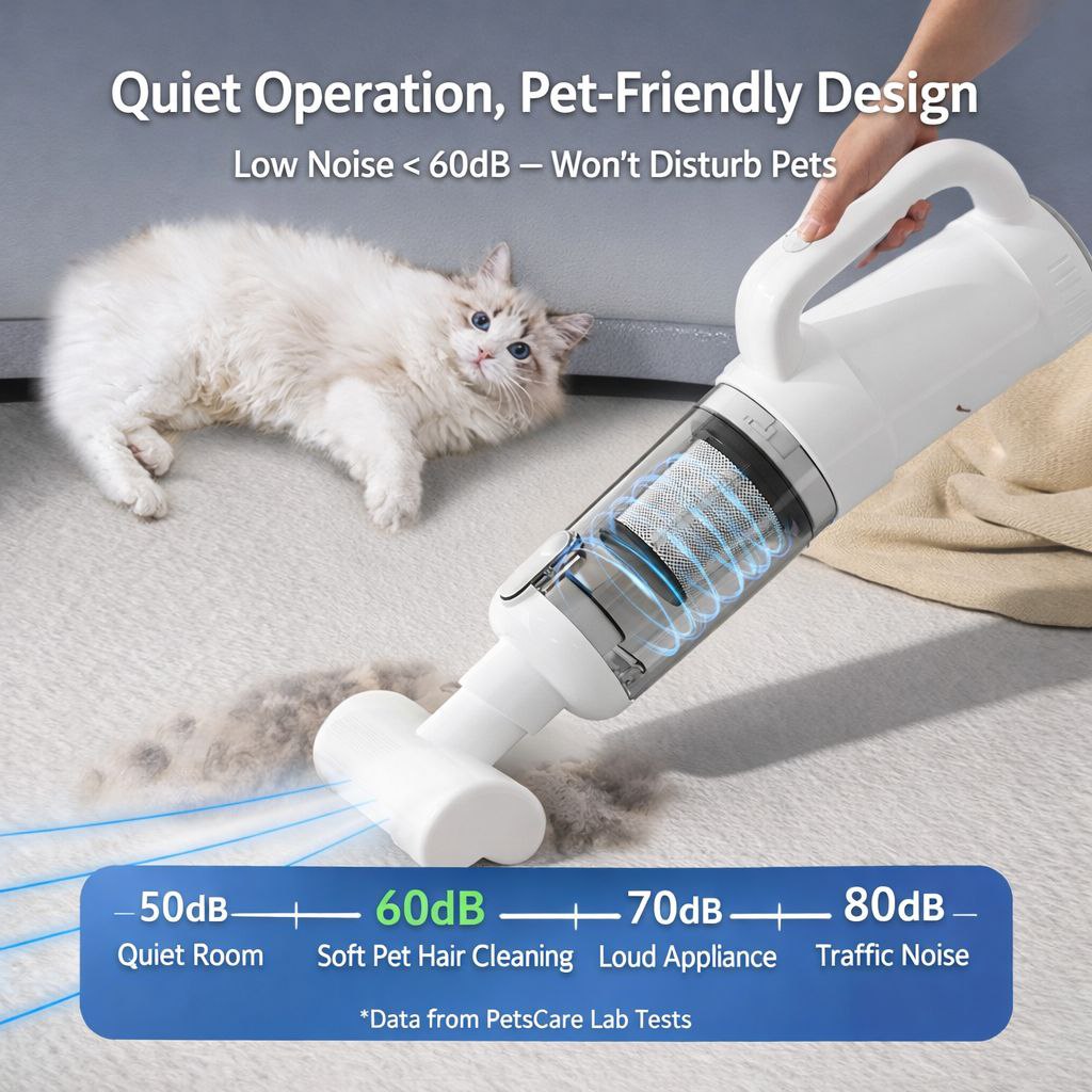 PetPro Turbo 2-in-1 Vacuum – Powerful 57,000 RPM cordless vacuum with blower function, ultra-quiet performance and multi-tool set for deep cleaning home & car, perfect for pet hair. 5-Day Return.