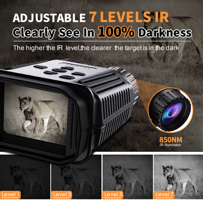 NightScope IR Monocular See beyond the dark — digital night vision with IR zoom for hunters, explorers and night thinkers.