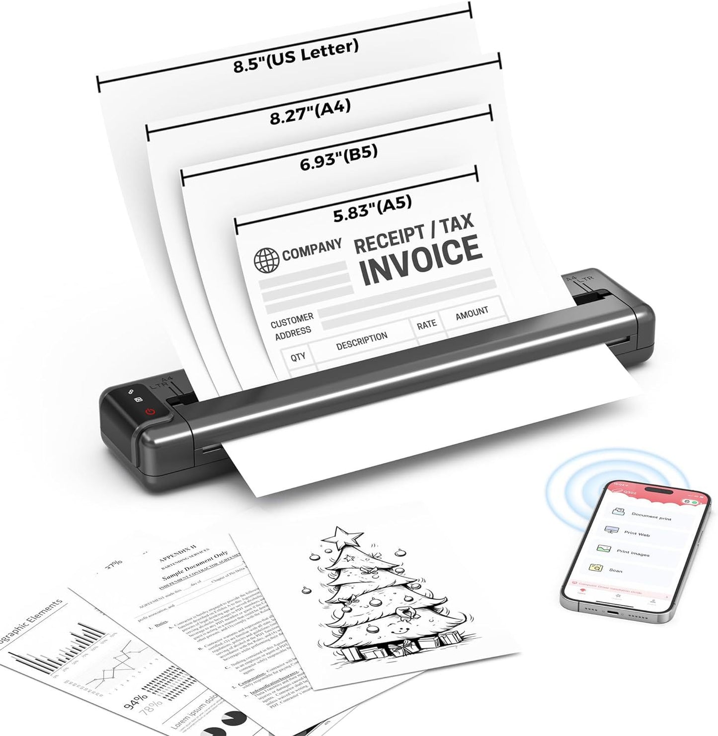 SmartScan Portable Sheet Scanner Turn paper into power. Compact wireless sheetfed scanner that instantly digitizes documents, notes and invoices wherever you work. 5-Day Return.