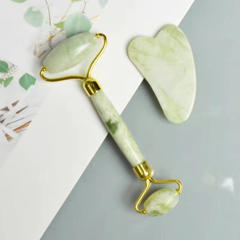 Jade Face Massage Roller Set