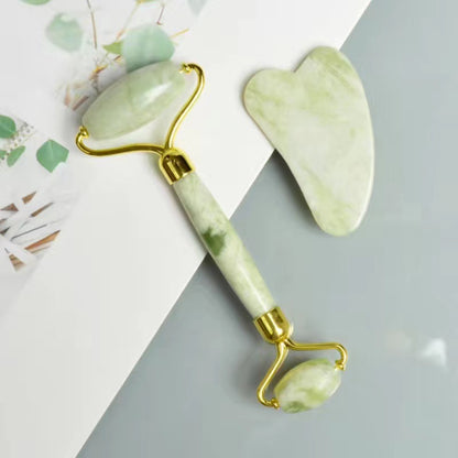 Jade Face Massage Roller Set