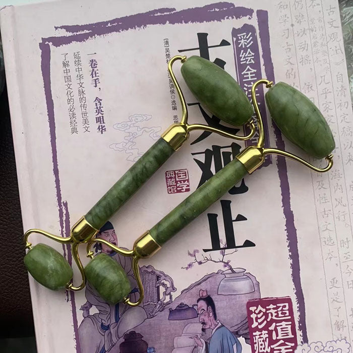 Jade Face Massage Roller Set