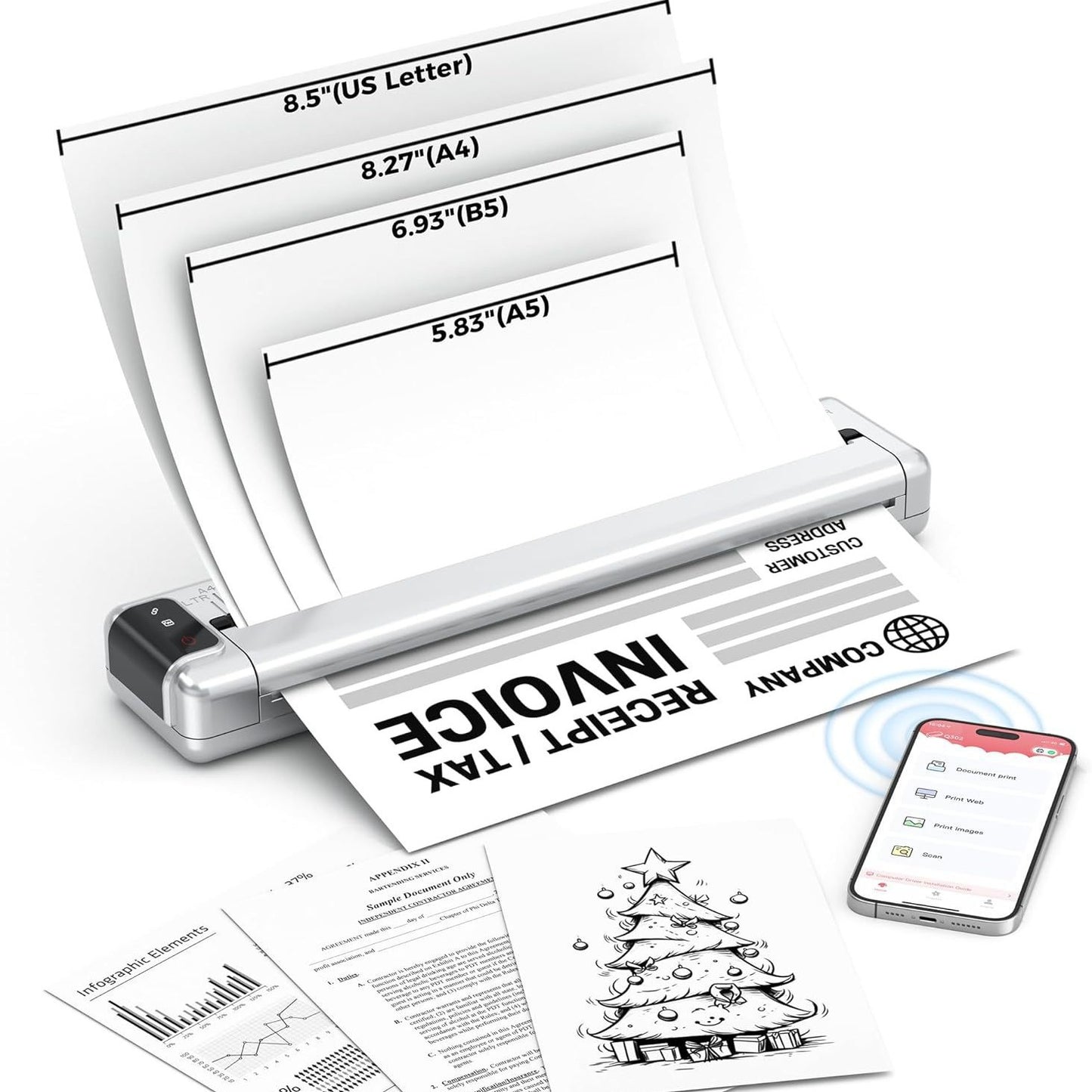SmartScan Portable Sheet Scanner Turn paper into power. Compact wireless sheetfed scanner that instantly digitizes documents, notes and invoices wherever you work. 5-Day Return.