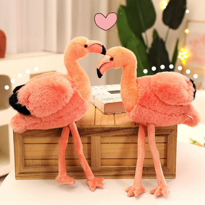 Love Flamingo Plush. A soft pink flamingo that brings warmth, romance and playful charm to any space. No Return.