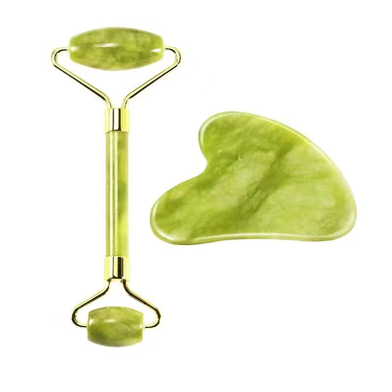 Jade Face Massage Roller Set