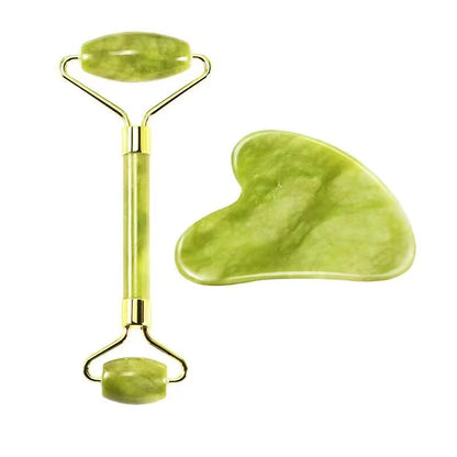 Jade Face Massage Roller Set